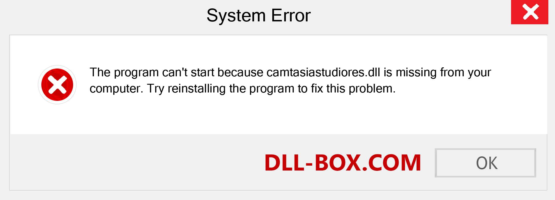  camtasiastudiores.dll file is missing?. Download for Windows 7, 8, 10 - Fix  camtasiastudiores dll Missing Error on Windows, photos, images
